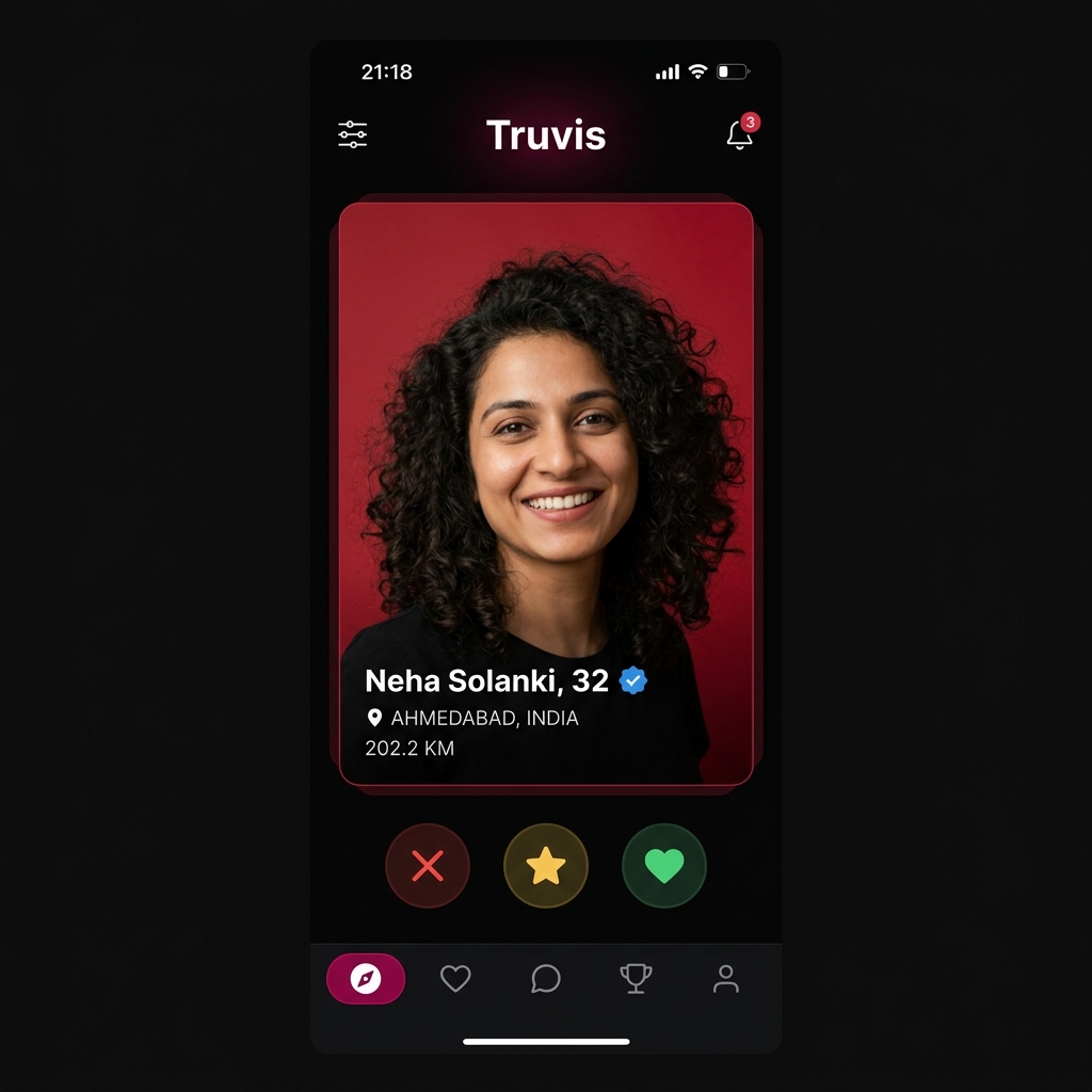 Truvis Main Swipe Screen